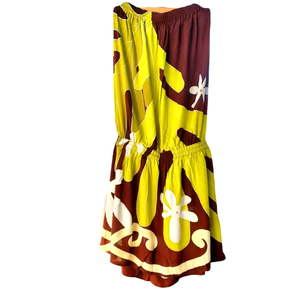 Beach romper Cover up mini tube dress by plumeria from Hawaii